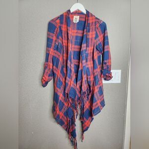 Billabong blue and red shawl